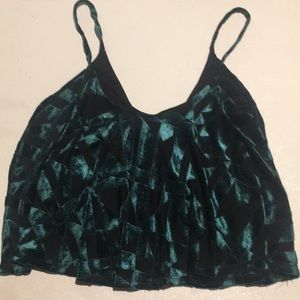 GEOMETRIC print flowy crop top!
